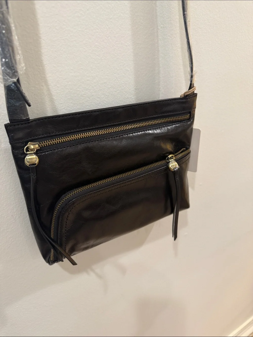 HOBO Black Crossbody with Front Zip Pockets - Picture 2 of 10